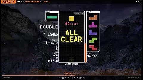 Tetr.io - Blitz PB (SDPC DPC Loop) 270.458 points