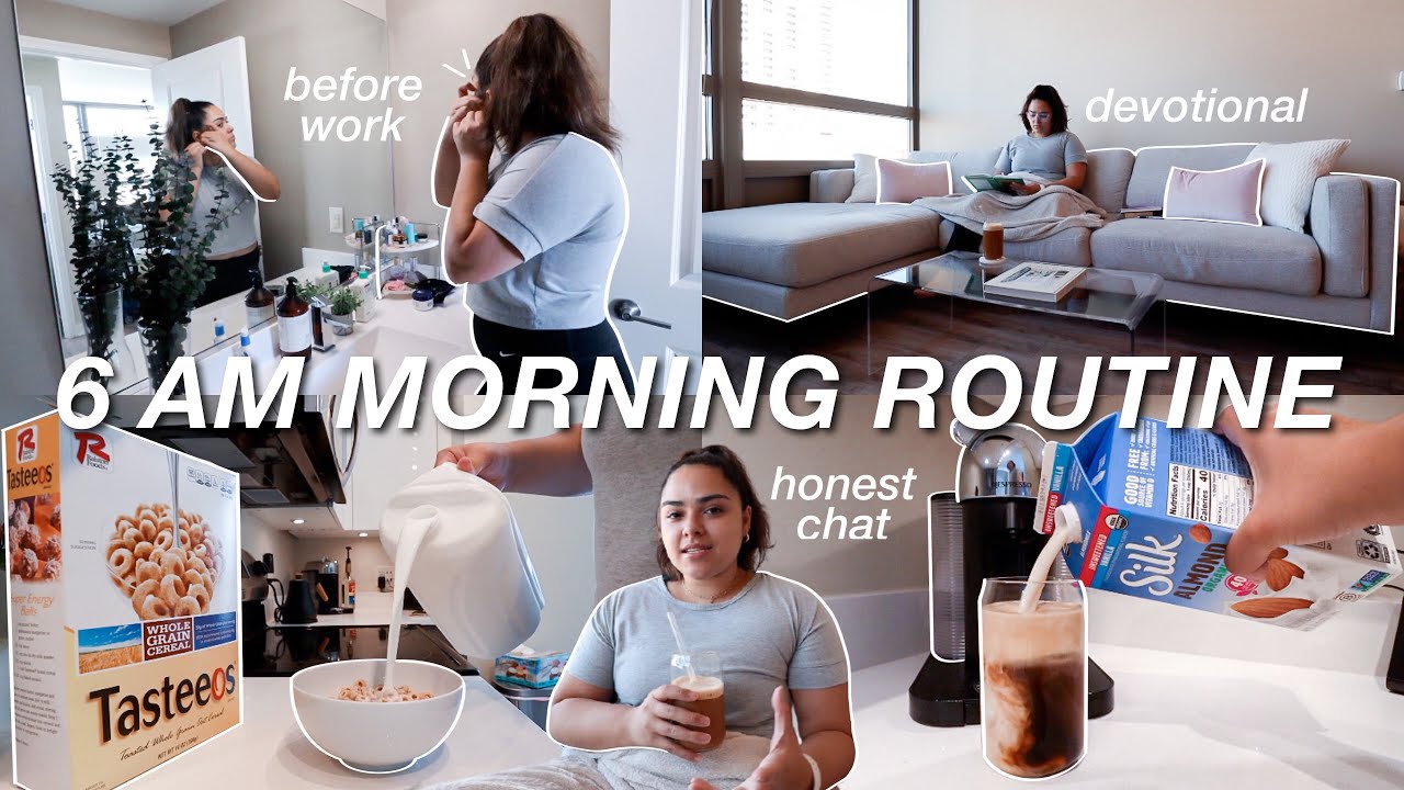 6 AM HEALTHY MORNING ROUTINE | an honest chat, fitness journey updates ...