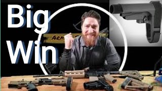 ATF Pistol Stabilizing Brace Final Ruling federal court lawsuit filed from over 20 states. brace ban