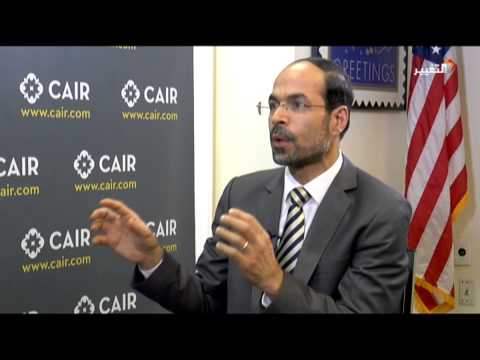 لقاء مع الاستاذ نهاد عوض عين على واشنطن