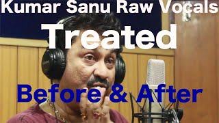 Kumar sanu Raw Vocals ||Treatment in #cubase Before & After Result | Mobile phone Recording