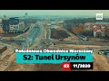 Tunel Ursynów - BEZ ZJAZDU Z OBWODNICY aktualny stan prac, Południowa Obwodnica Warszawy