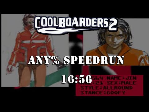 Cool Boarders 2 (Any%) Speedrun in 16:56 (WR)