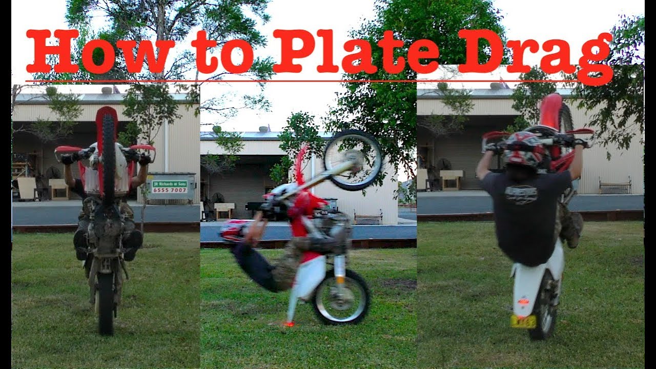 HOW TO SLOW WHEELIE + FENDER DRAG CRF 250 YouTube