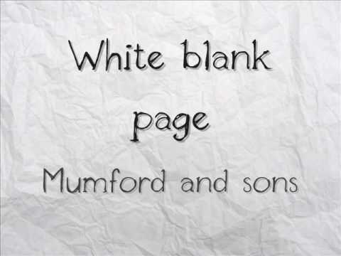 (+) White Blank Page