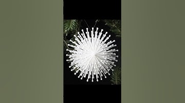 Daisy star Christmas ornament with 3d pen  #christmas #diy, #3dpen, #3dprintingpen #craft #star