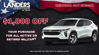 Memorial Day New Car Specials Bentonville, AR | 2024 Chevy Specials Springdale, AR | Landers Joplin