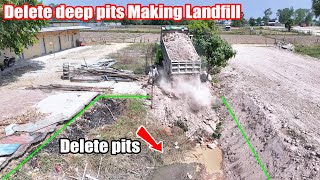 The New Project Smartest Delete​ deep pits Making Landfill working Miniature Dozer D20 Push Soils