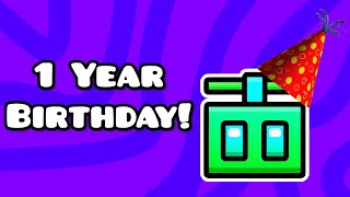My channel is 1 year old.