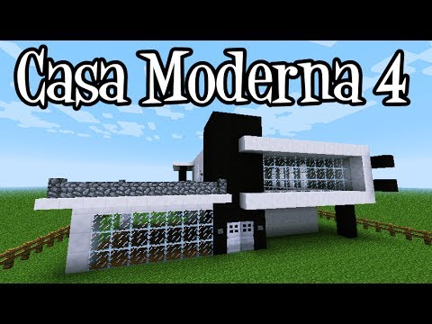 Tutoriais minecraft como construir a casa moderna 4 youtube for Casa moderna numana