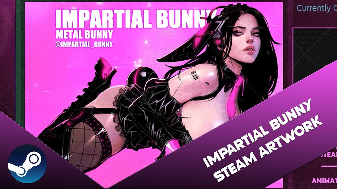 Impartial Bunny | Animated Steam Artwork Speed Art [DryreL] - YouTube