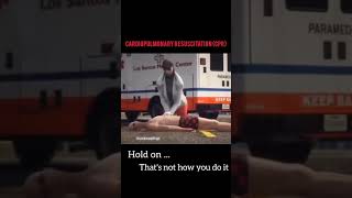 This is what some of y'all look like perform CPR 🤪