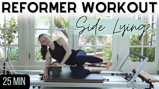 SIDE LYING Pilates Reformer Workout | All Levels GLUTES, Core & Arms | 25 Min