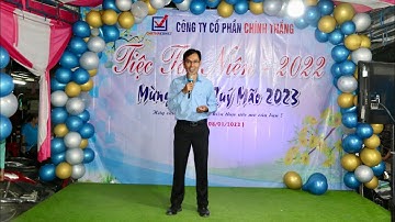 Ông Tống Văn Sơn - TGĐ Công ty CP Chính Thắng phát biểu khai mạc chương trình tiệc Tất Niên 2022