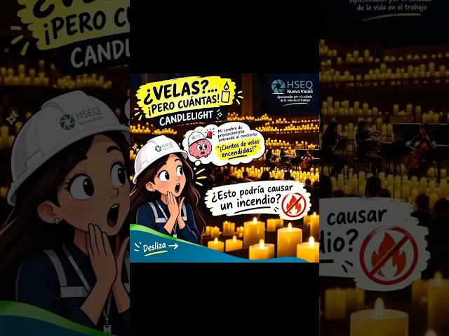 Peligro de incendio en el concierto de candlelight??? #fuego #incendio 🔥🔥🔥 #hse
