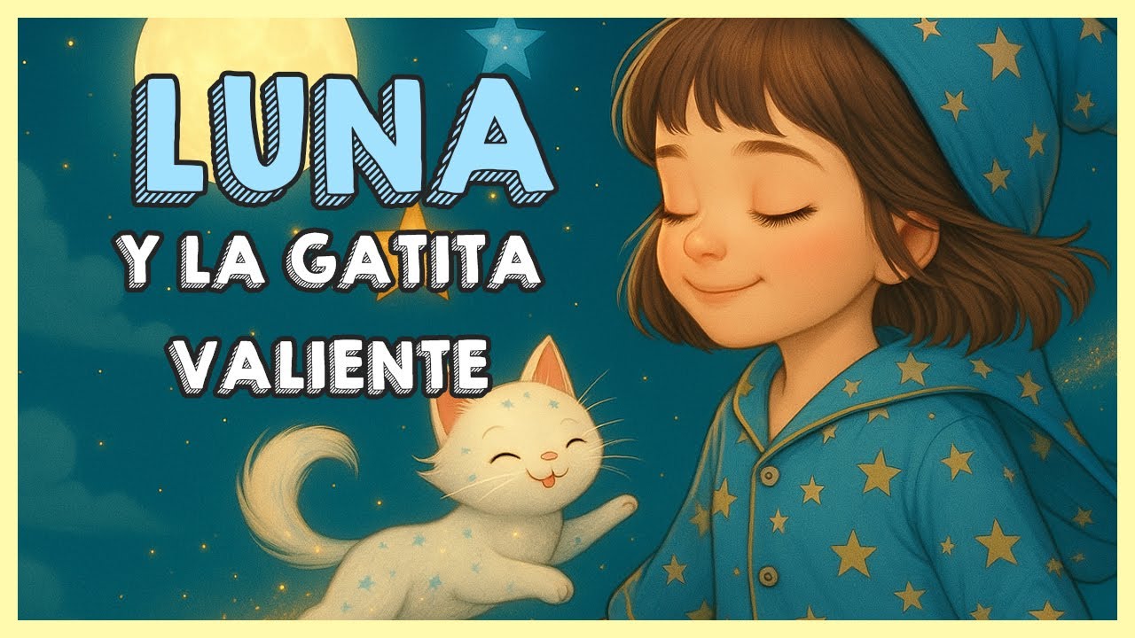🌙 Luna y la Gatita Valiente 🐱 | Cuento para niños | Una historia de ...