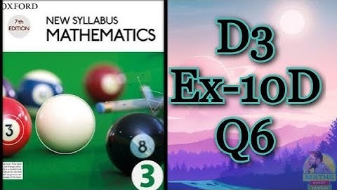 Q6 || Ex-10D || D3 || Arc length, Area of sector, and Radian measure in Urdu/Hindi