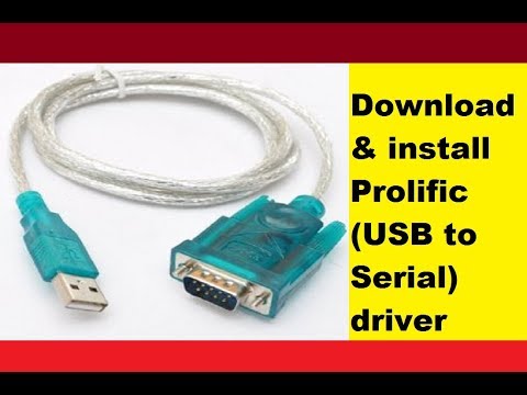 Download Prolific USB to Serial Driver for Windows 10 7 8 8.1 Vista XP 64/32 Bit