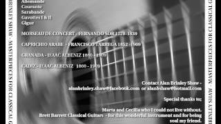 My New CD  - Master Pieces for the Classical Guitar - Alan Brinley Shaw