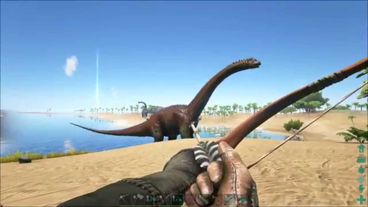 Ark Survival Evolved Dilo Army vs Bronto YouTube