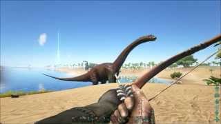 Ark Survival Evolved- Dilo Army Vs Bronto