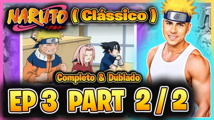 🍃Teste de sobrevivência: Passar ou Falhar (Naruto Clássico ep.4 parte 1/2)  #reacts 