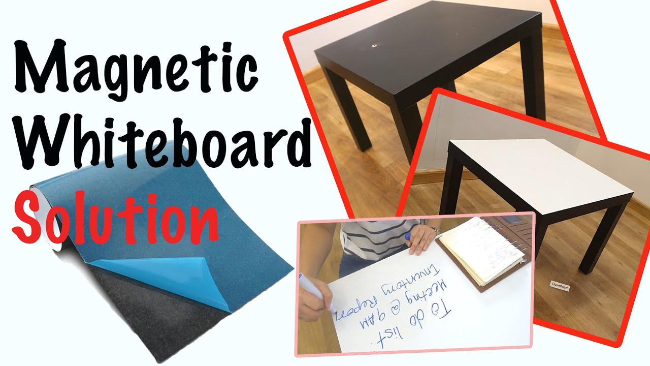 How To Make a Whiteboard Magnetic