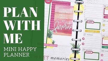 PLAN WITH ME | Mini Happy Planner | Floral Memories | August 24-30, 2020