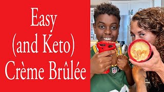 Easy and Keto Crème Brûlée