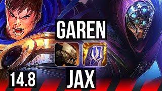 GAREN vs JAX (TOP) | 19/2/12, Legendary, 40k DMG, 300+ games | TR Diamond | 14.8