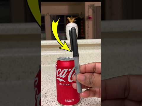 أغرب طريقة لفتح علبة البيبسي بالقلم