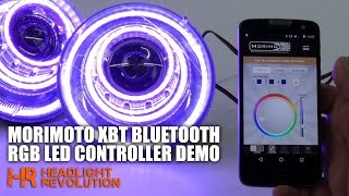 Morimoto XBT Bluetooth RGB LED Controller  Demo and How to use| Headlight Revolution