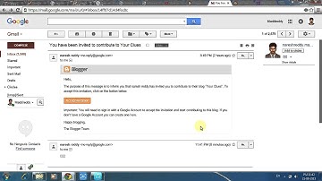 how to transfer blog to another gmail account