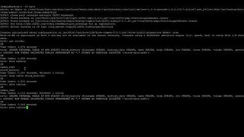 Hive - Load csv to table and do query