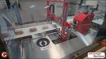 S-50 + T-63 High Speed Continuous Motion Shrink Wrapper for Potatoes with Print Registration
