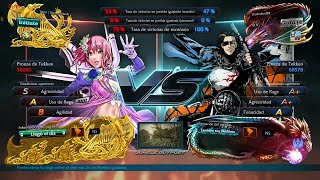 205_2 Alisa (Tincho) vs (Raidenlord89) Hwoarang - Tekken 7 Online sin Grafica ( Anakin x24 )
