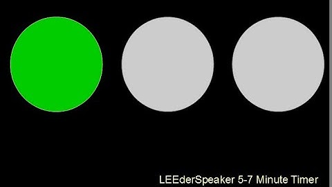 Speech Timer 5-7 Minutes with Countdown and Audio. Speech Timer for Toastmasters and Public Speaking