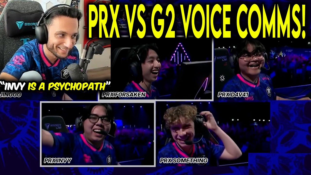 FNS Reacts To PRX HILARIOUS VOICE COMMS vs G2