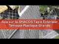 Avis sur la SHACOS Tapis Extérieur Terrasse Plastique Grande Taille 180x270cm Tapis de Sol Camping C
