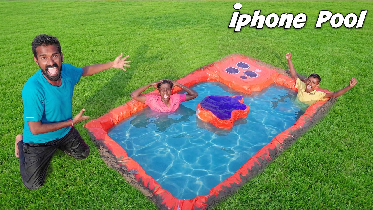 We Made An iPhone Swimming Pool - Looks Crazy 😱😱 Telugu Adventures