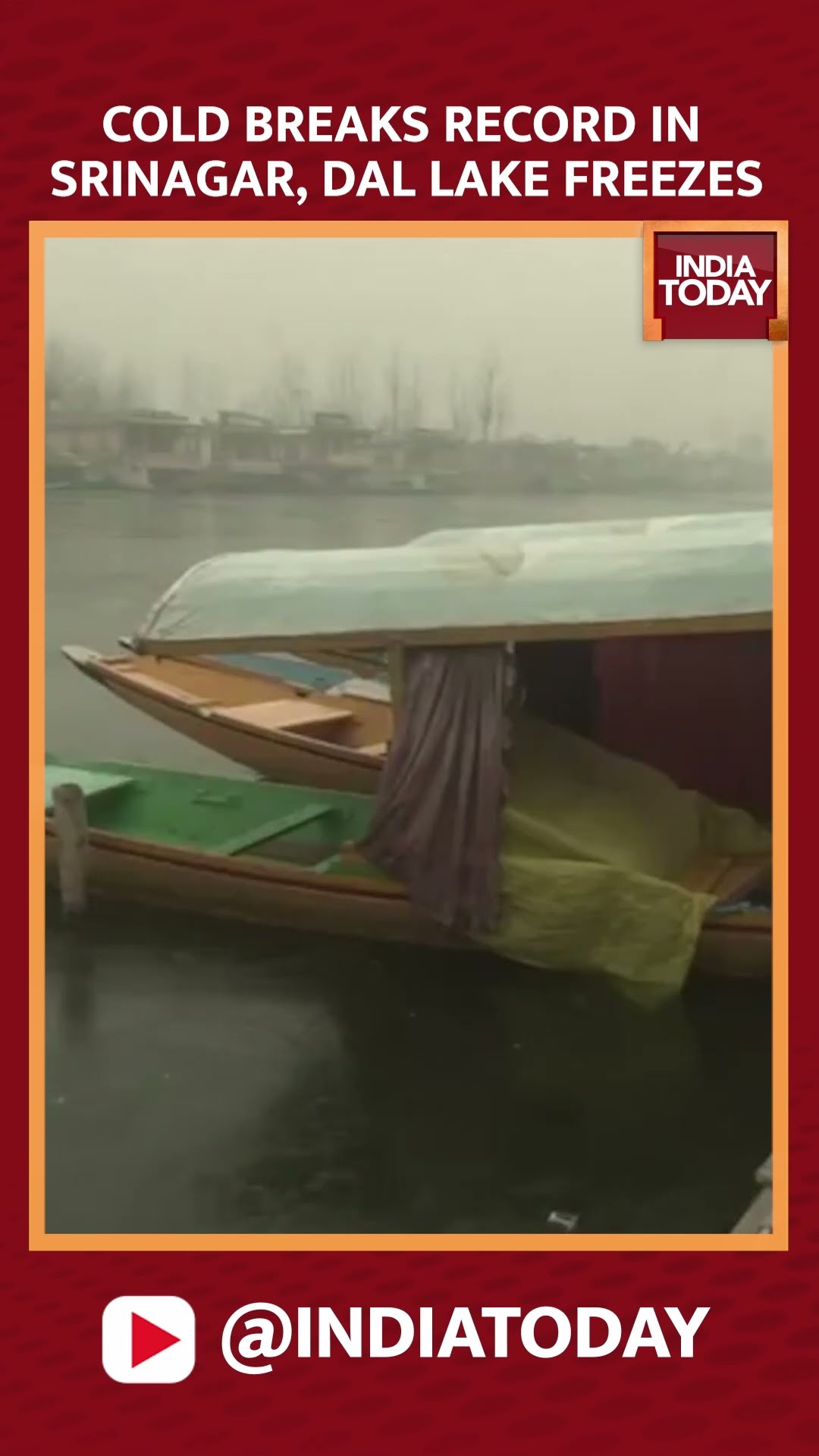 Cold breaks record in Srinagar, Dal lake freezes | India Today