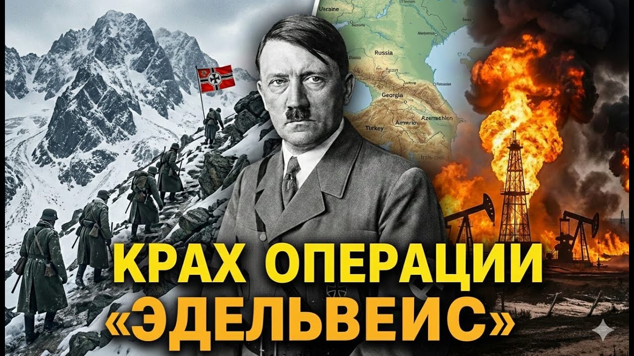 Как Гитлер пытался украсть нефть Кавказа: операция Эдельвейс. 