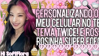𓏲🎀ꜝֶָ֢ ʾʾ𓈒᮫  Personalizando o meu celular no tema twice soft! screenshot 2