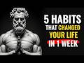 5 Simple Stoic Habits That Will Change Your Life Forever (In 1 Week) | STOICISM