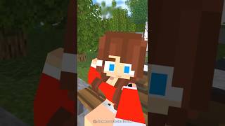 Jj sister Sitting in the Bench 😍📱 -Minecraft Short Animation #trending #shorts