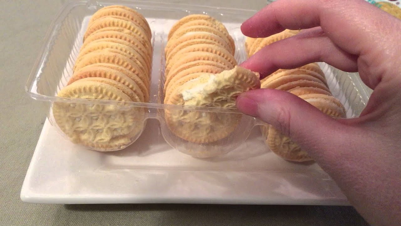 Glutino Vanilla Creme Sandwich Cookie Review YouTube
