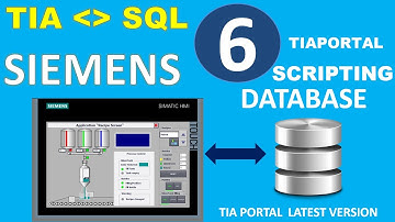 SIEMENS TIA PORTAL - DATABASE SCRIPTING