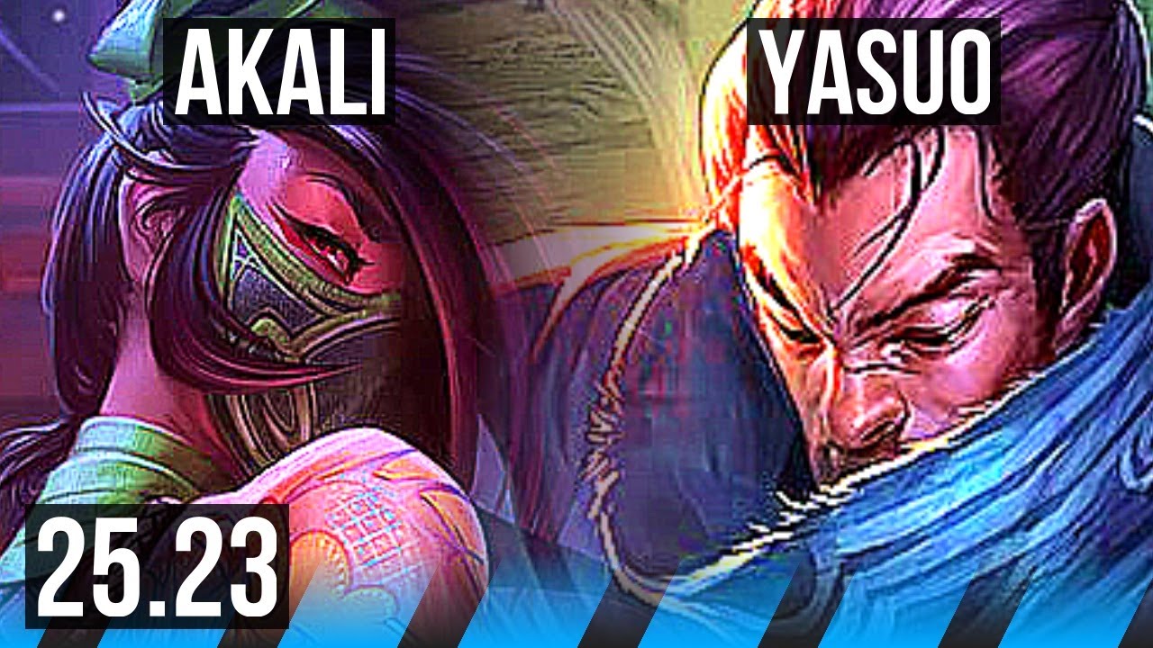 AKALI vs YASUO (MID) | KR Master | 25.23
