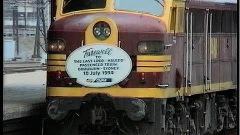 Last loco-hauled passenger trains  in NSW - January to July 1994