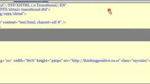 Dreamweaver Tutorial HTML Tag iframe